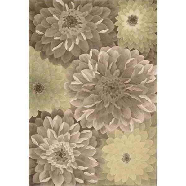 Nourison Tropics Area Rug Collection Taupe And Green 8 Ft X 11 Ft Rectangle 99446017567
